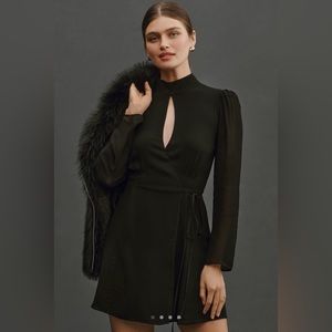 Reformation Ottessa Mini Dress Black XS